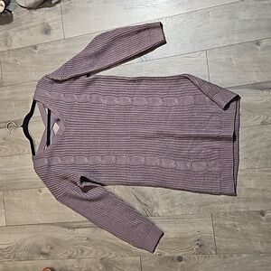 2/$15 Full Circle Trends - Mauve Knit Sweater Dress - Sz XL